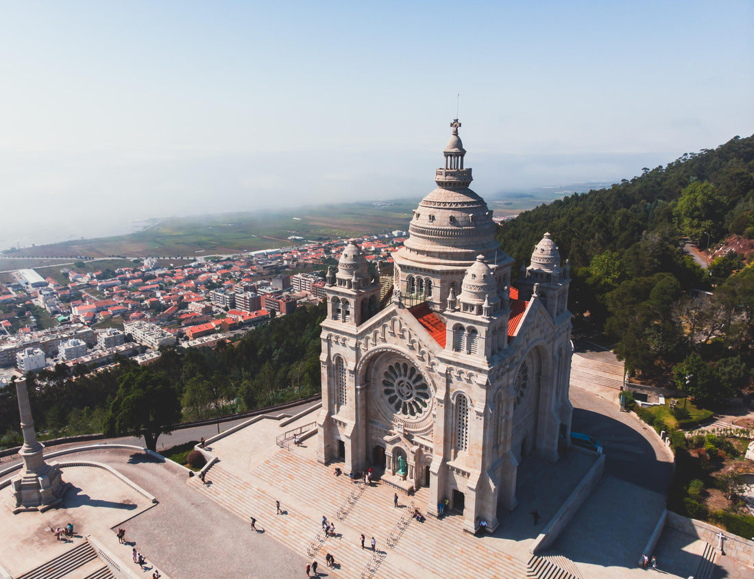 Noah Jigsaw Puzzle Aerial view of Viana do Castelo, Portugal, with Basilica of Santa Luzia church 1000 pieces