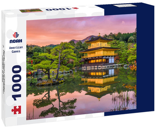 Noah Jigsaw Puzzle Kyoto, Japan at Kinkaku-ji, The Temple of the Golden Pavilion at dusk 1000 pieces