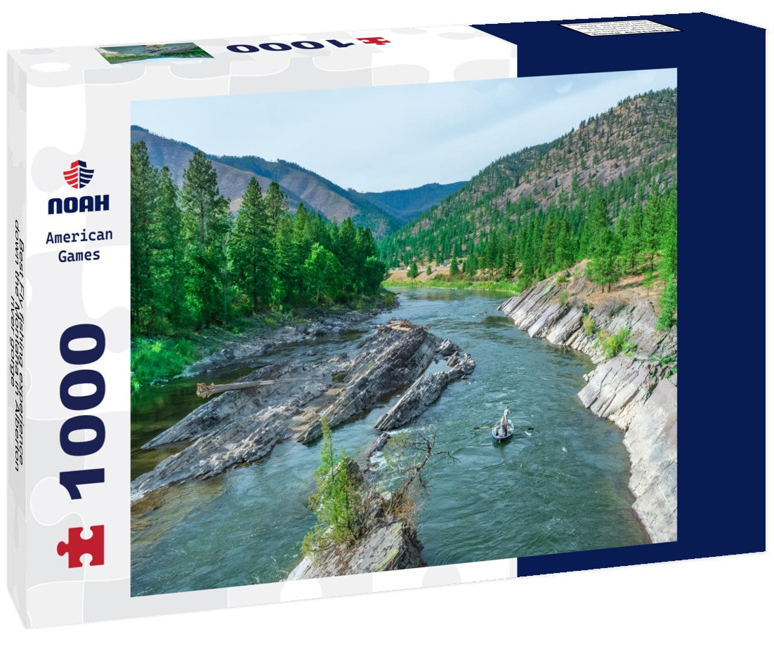 Noah Jigsaw Puzzle Best Fly fishing experience down the Montana in Alberton river gorge 1000 pieces