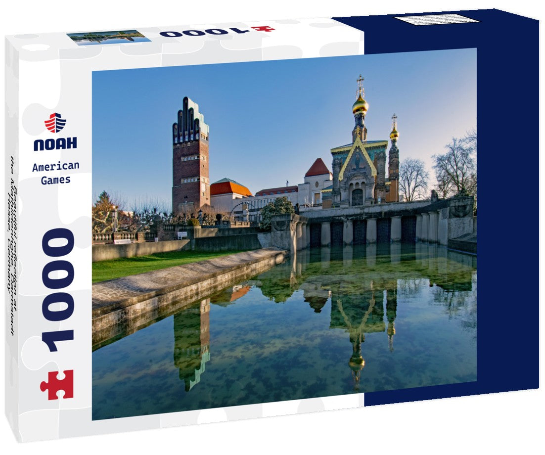 Noah Jigsaw Puzzle Beautiful reflection at the Mathildenhohe, Darmstadt, Hesse, Germany 1000 pieces