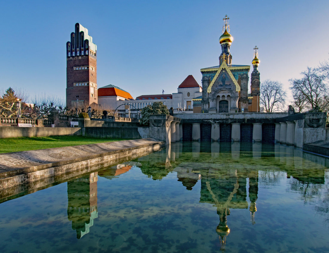 Noah Jigsaw Puzzle Beautiful reflection at the Mathildenhohe, Darmstadt, Hesse, Germany 1000 pieces