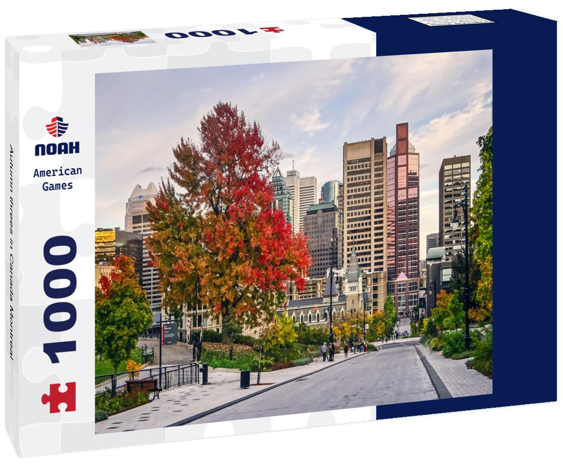 Noah Jigsaw Puzzle Autumn threes in Canada Montreal 1000 pieces
