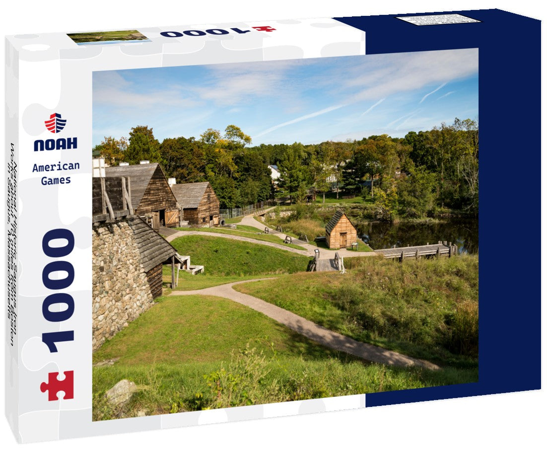 Noah Jigsaw Puzzle National Historic Saugus Iron Works about 10 miles from Boston in Saugus, Massachusetts 1000 pieces