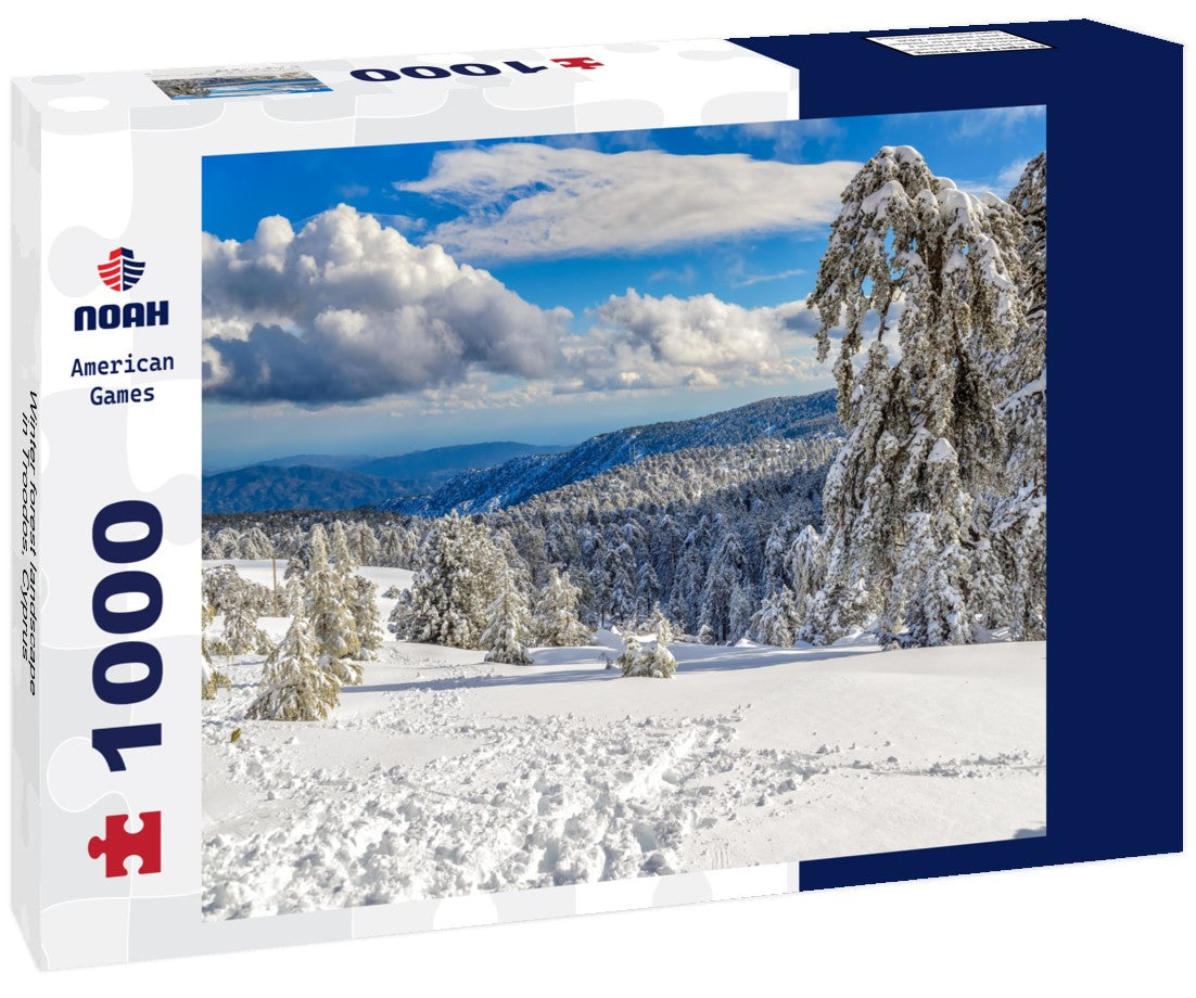 Noah Jigsaw Puzzle Winter forest landscape in Troodos, Cyprus 1000 pieces