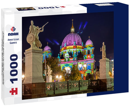 Noah Jigsaw Puzzle Cityscape Berlin city center colorfully illuminated at night during the Festival of Lights, Berlin, Germany 1000 pieces