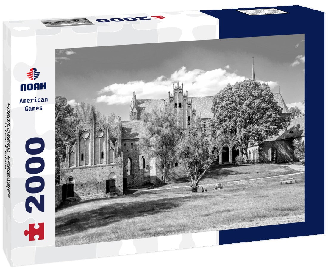 Noah Jigsaw Puzzle Chorin Abbey, Eberswalde, Brandenburg, Germany in black white 2000 pieces