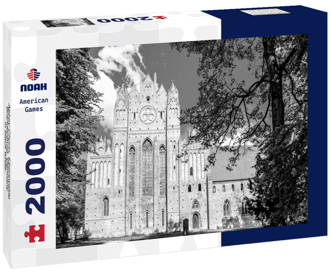 Noah Jigsaw Puzzle Abbey Chorin, Eberswalde, Brandenburg, Germany in black white 2000 pieces