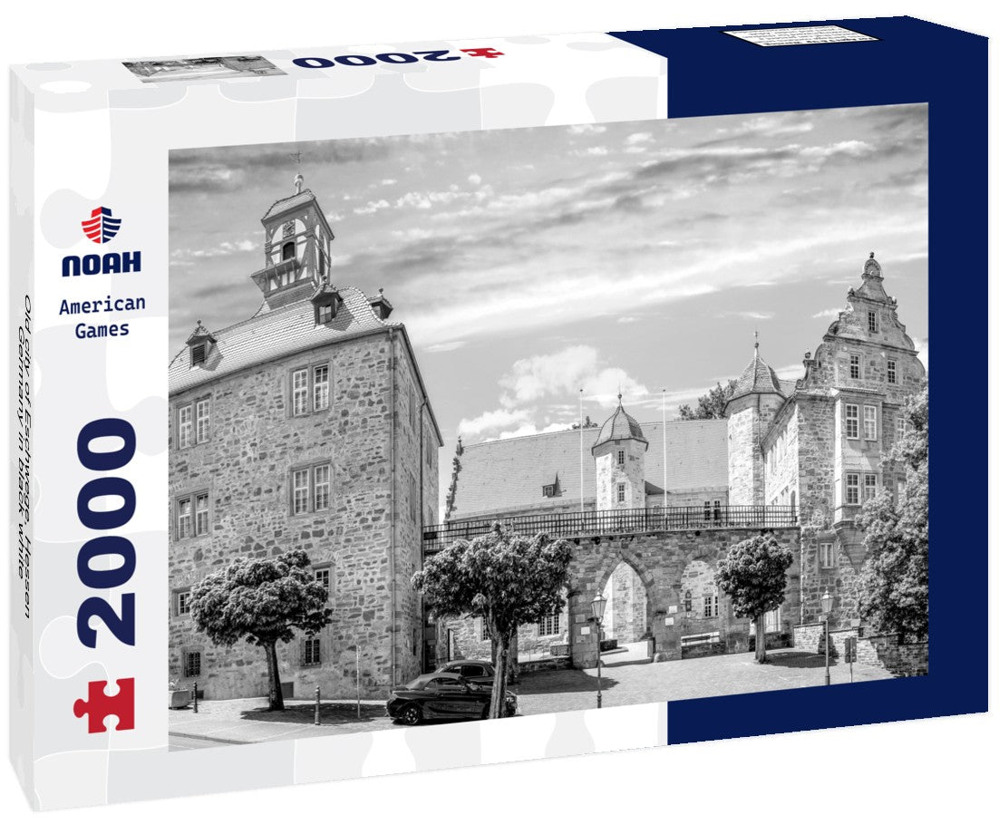Noah Jigsaw Puzzle Old city of Eschwege, Hessen, Germany in black white 2000 pieces