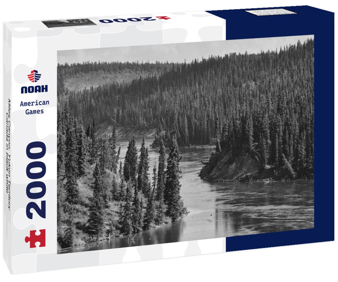 Noah Jigsaw Puzzle Miles Canyon, Yukon Territory, Canada in black white 2000 pieces