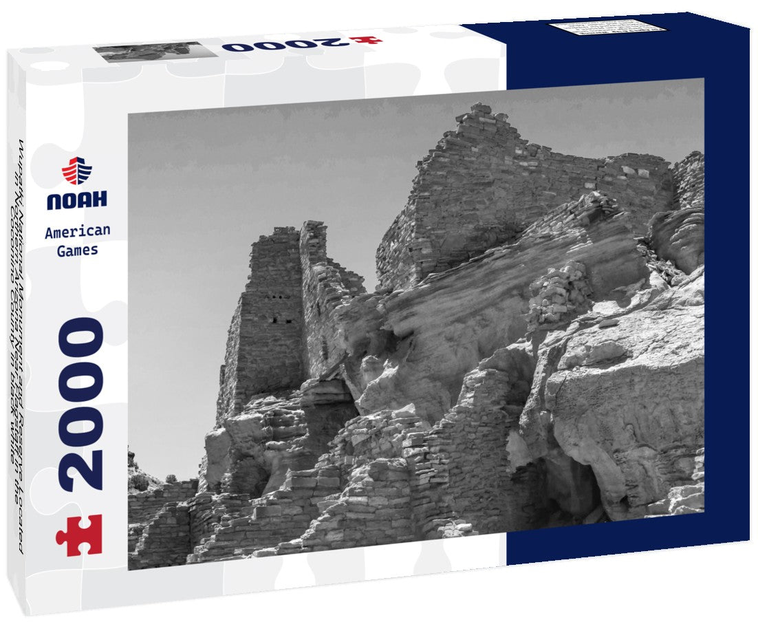 Noah Jigsaw Puzzle Wupatki National Monument and Reserve Located in Northern Arizona Near Flagstaff in the Coconino County in black white 2000 pieces