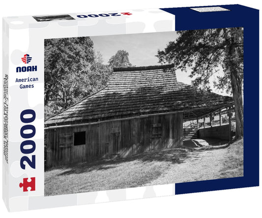 Noah Jigsaw Puzzle Booker T. Washington National Monument in Westlake Corner, Virginia, USA in black white 2000 pieces