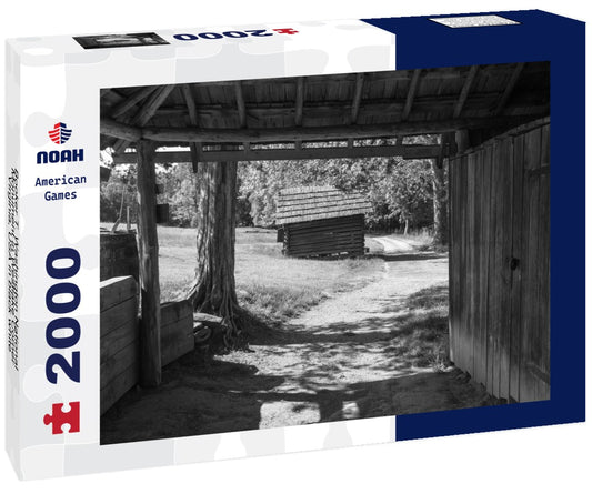 Noah Jigsaw Puzzle Booker T. Washington National Monument in Westlake Corner, Virginia, USA in black white 2000 pieces