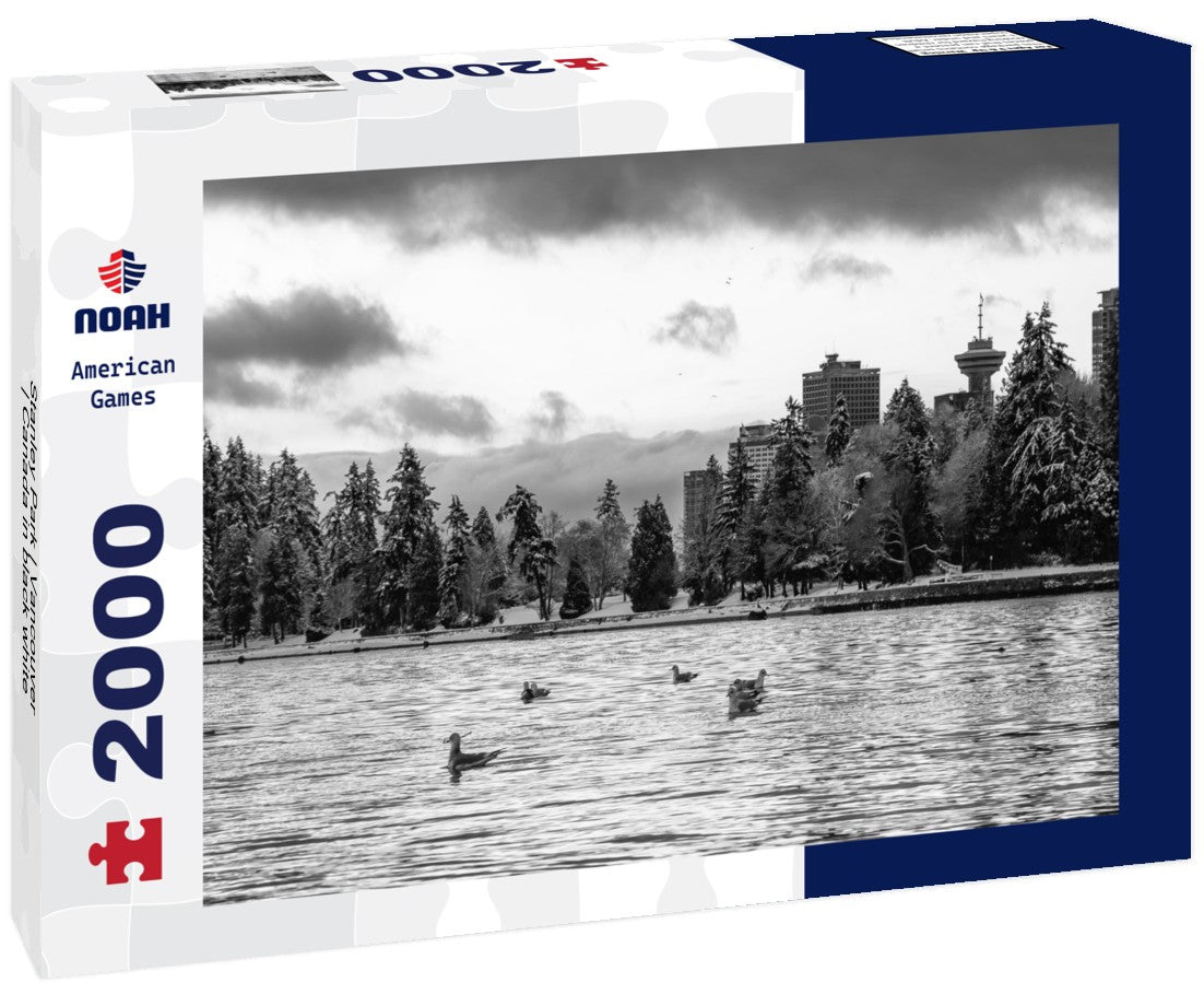 Noah Jigsaw Puzzle Stanley Park | Vancouver | Canada in black white 2000 pieces