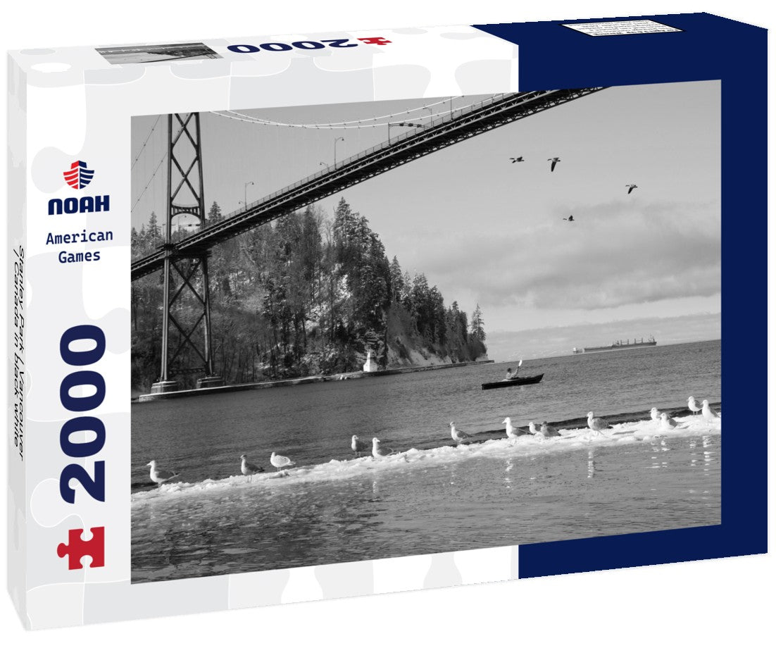 Noah Jigsaw Puzzle Stanley Park | Vancouver | Canada in black white 2000 pieces