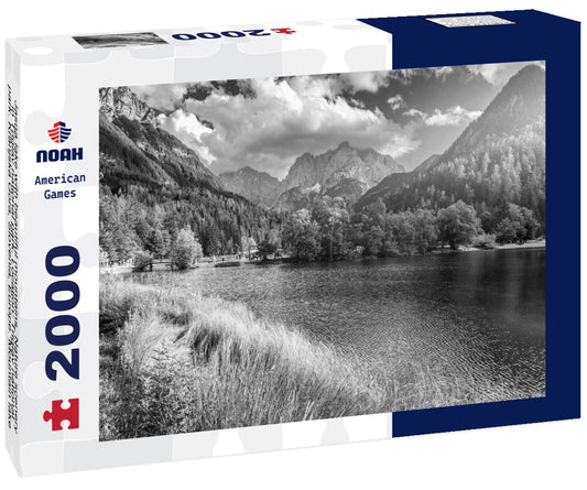 Noah Jigsaw Puzzle Jasna lake with beautiful mountains. Nature scenery in Triglav national park. Location: Triglav national park. Kranjska Gora, Slovenia, Europe. Mountain lake Jasna in Krajsnka Gora, Slovenia in black white 2000 pieces