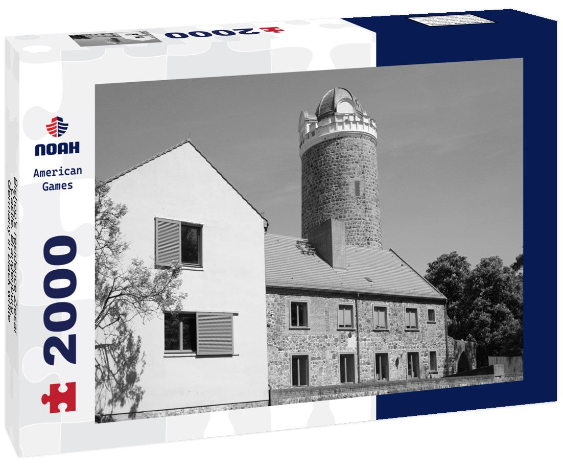 Noah Jigsaw Puzzle Bishop's residence Ziesar Castle, Brandenburg - Germany in black white 2000 pieces