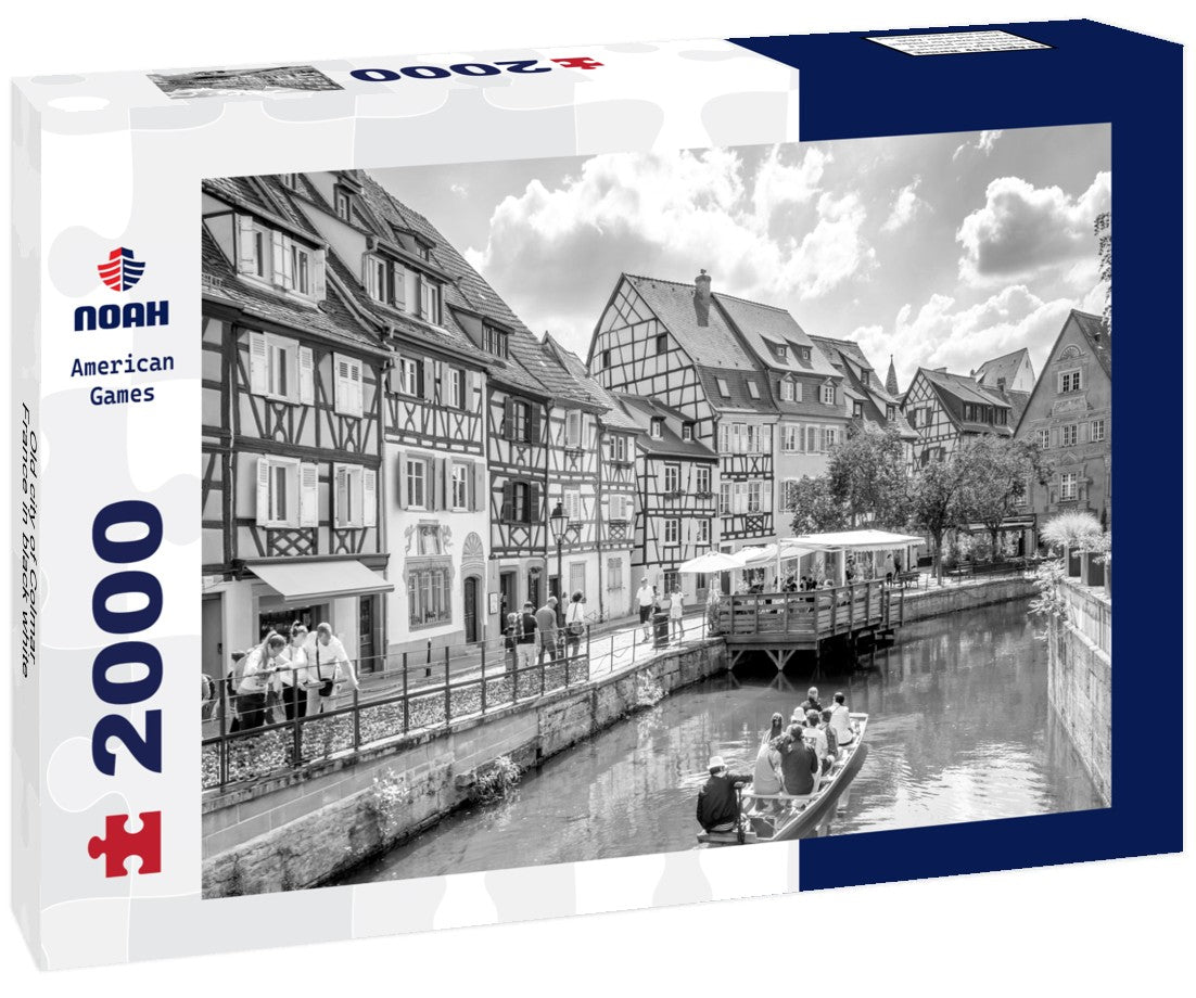 Noah Jigsaw Puzzle Old city of Colmar, France in black white 2000 pieces