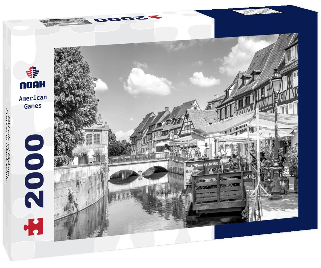 Noah Jigsaw Puzzle Old city of Colmar, France in black white 2000 pieces