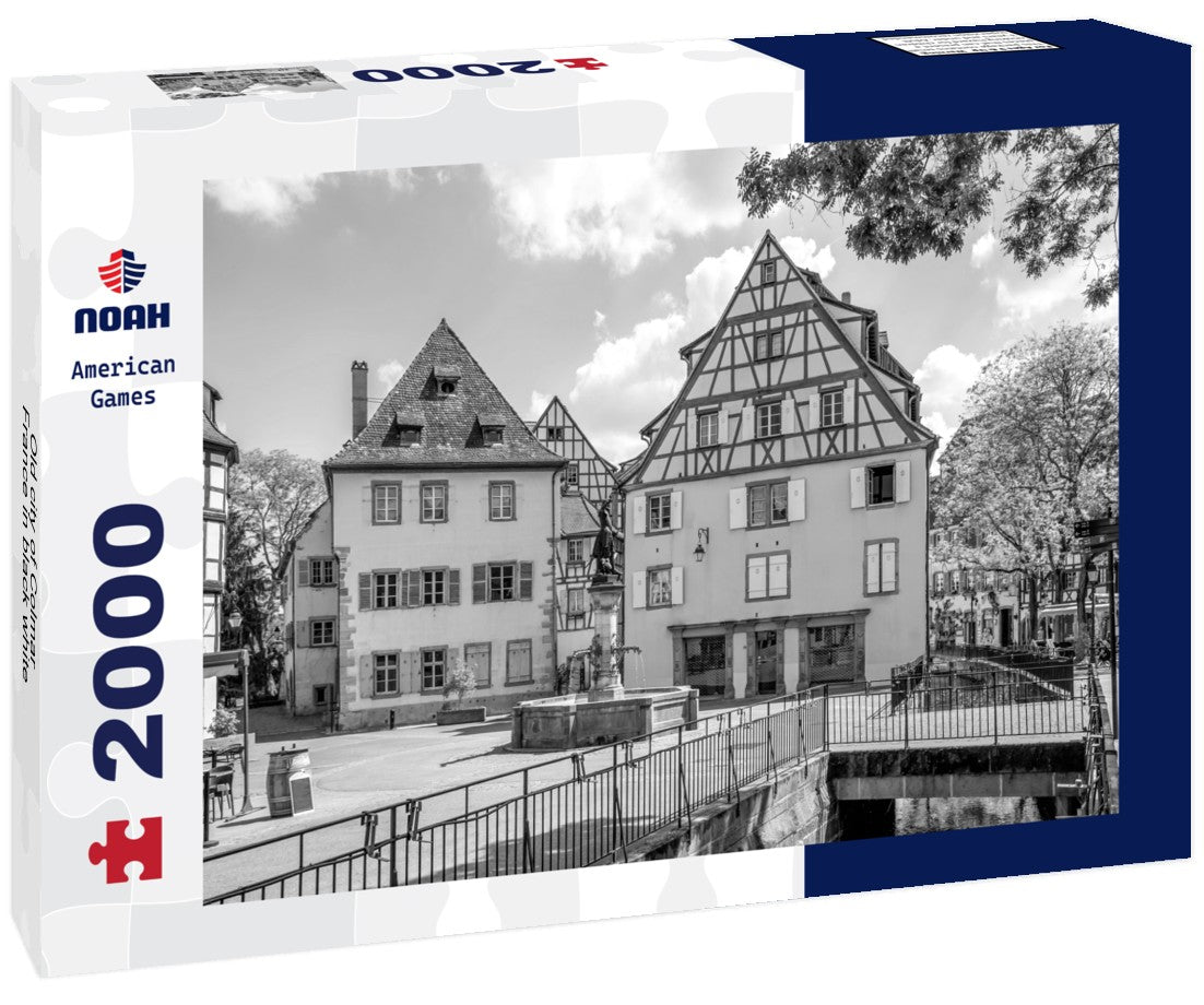 Noah Jigsaw Puzzle Old city of Colmar, France in black white 2000 pieces