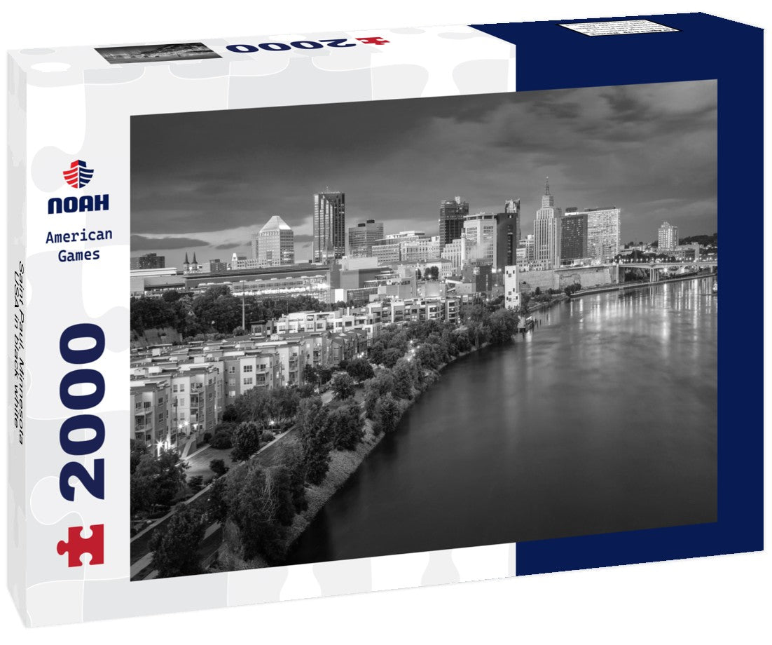 Noah Jigsaw Puzzle Saint Paul, Minnesota, USA in black white 2000 pieces