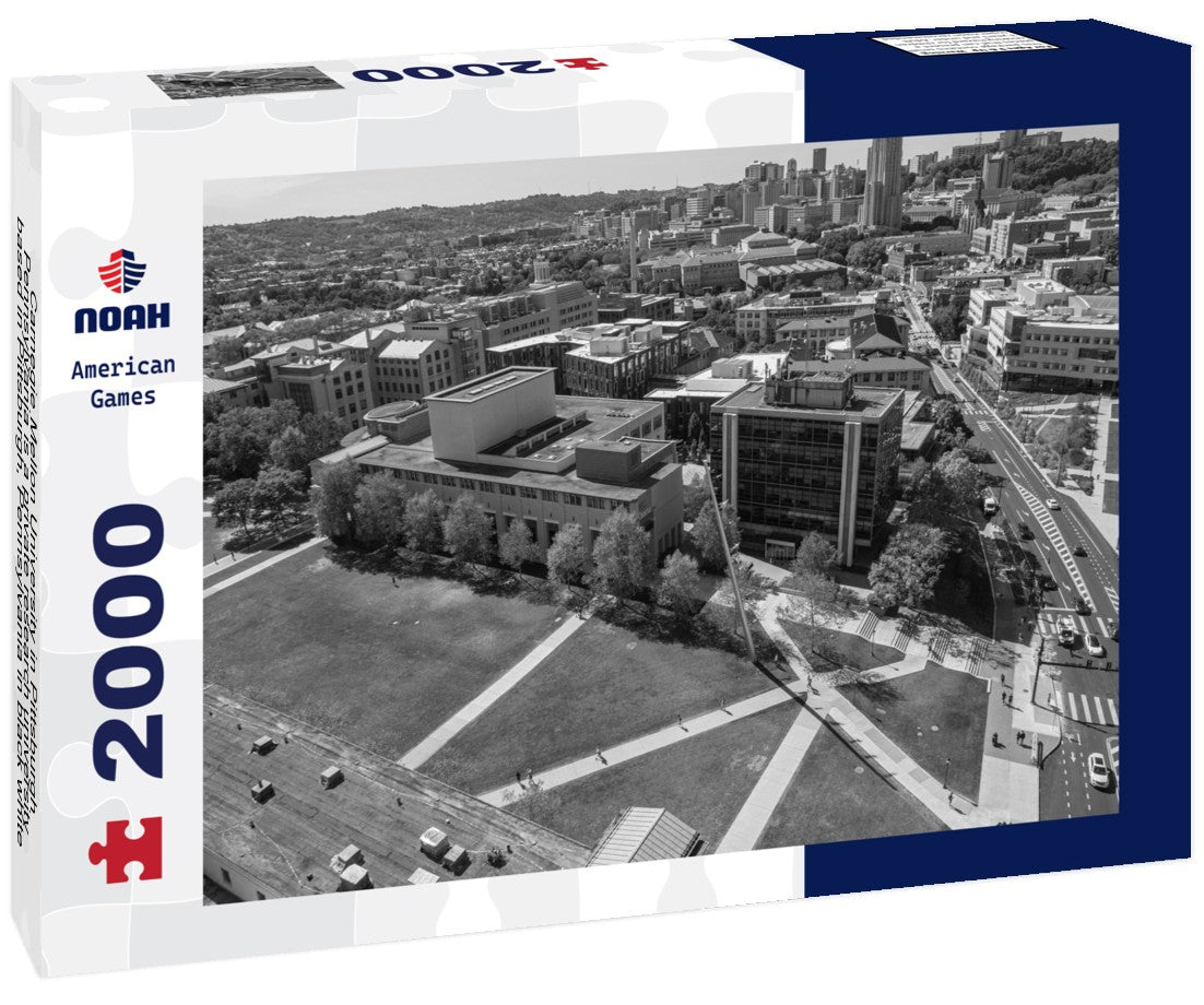 Noah Jigsaw Puzzle Carnegie Mellon University in Pittsburgh, Pennsylvania is a private research university based in Pittsburgh, Pennsylvania in black white 2000 pieces