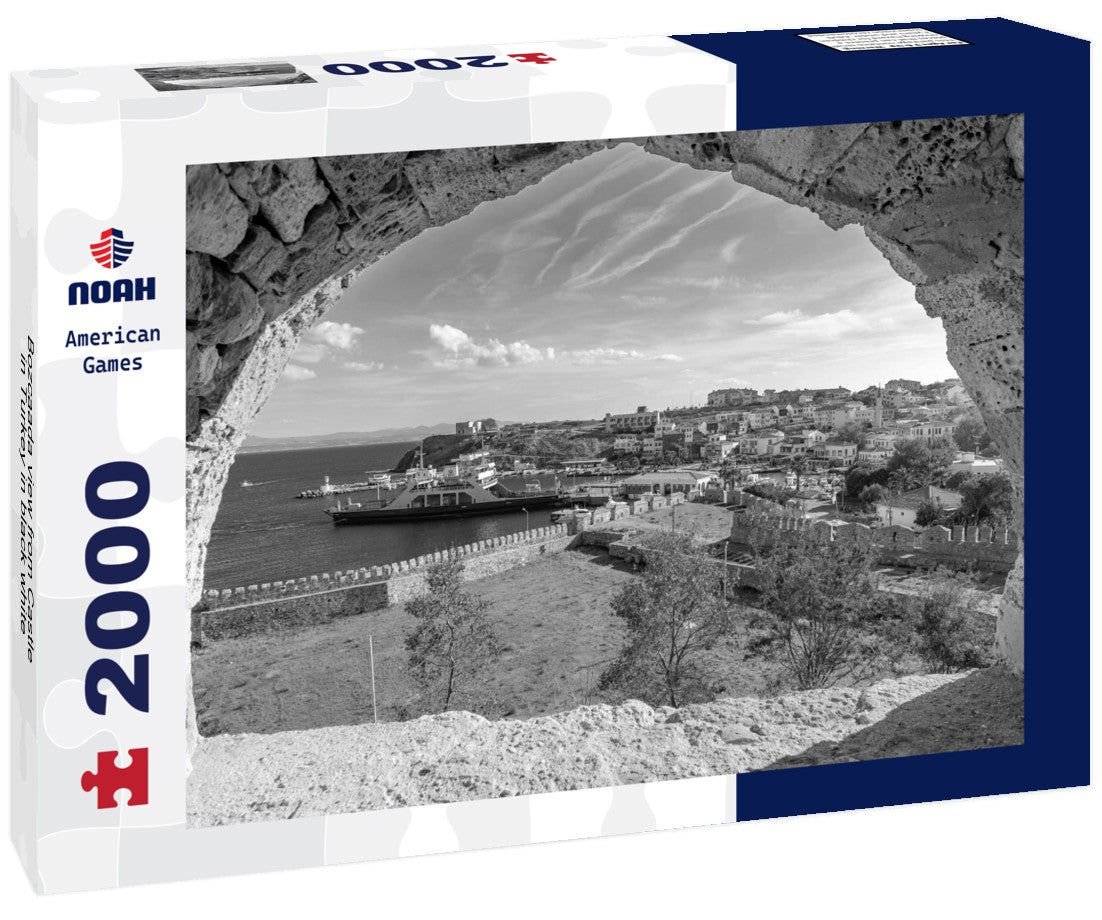 Noah Jigsaw Puzzle Bozcaada view from Castle in Turkey in black white 2000 pieces