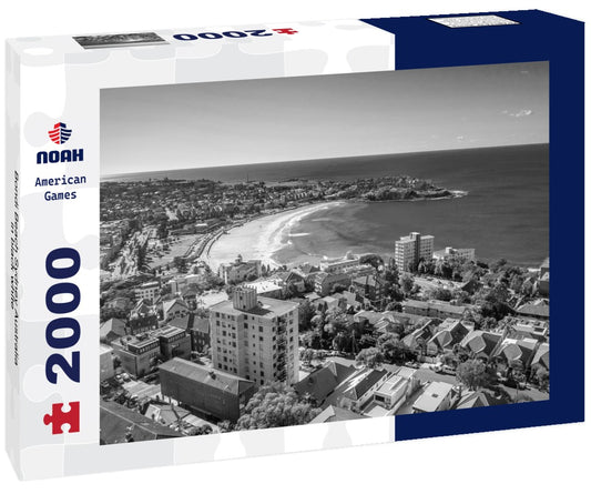 Noah Jigsaw Puzzle Bondi Beach Sydney Australia in black white 2000 pieces