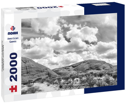 Noah Jigsaw Puzzle View over Outback, Northern Territory, Australia in black white 2000 pieces