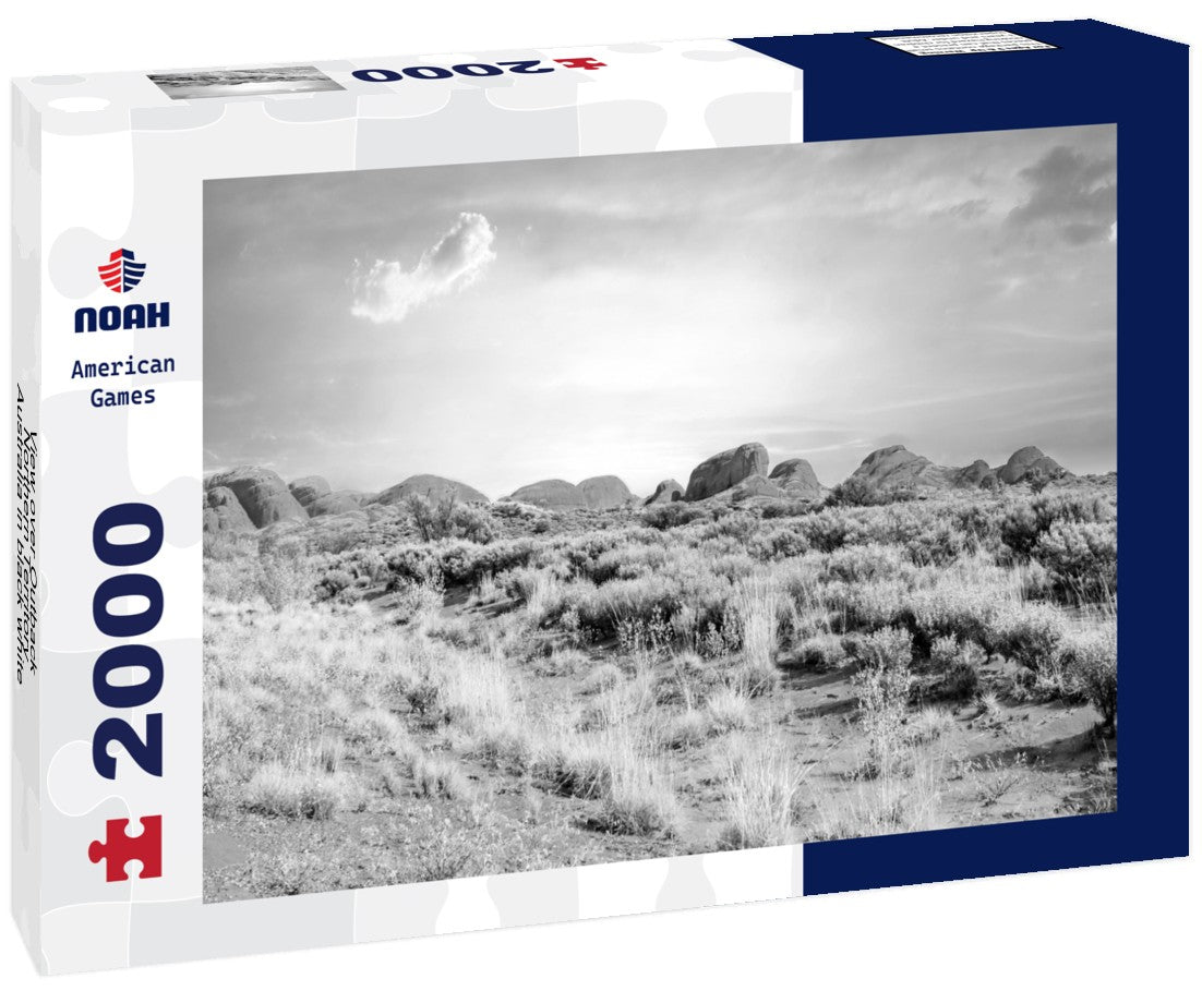Noah Jigsaw Puzzle View over Outback, Northern Territory, Australia in black white 2000 pieces
