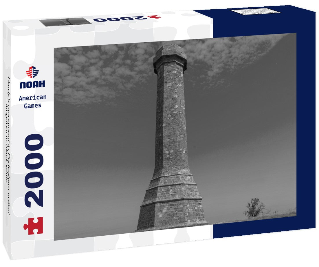 Noah Jigsaw Puzzle Hardy's monument in Portesham united kingdom in black white 2000 pieces