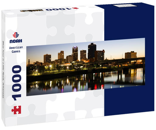 Noah Jigsaw Puzzle Blue hour in Little Rock, Arkansas panorama 1000 pieces