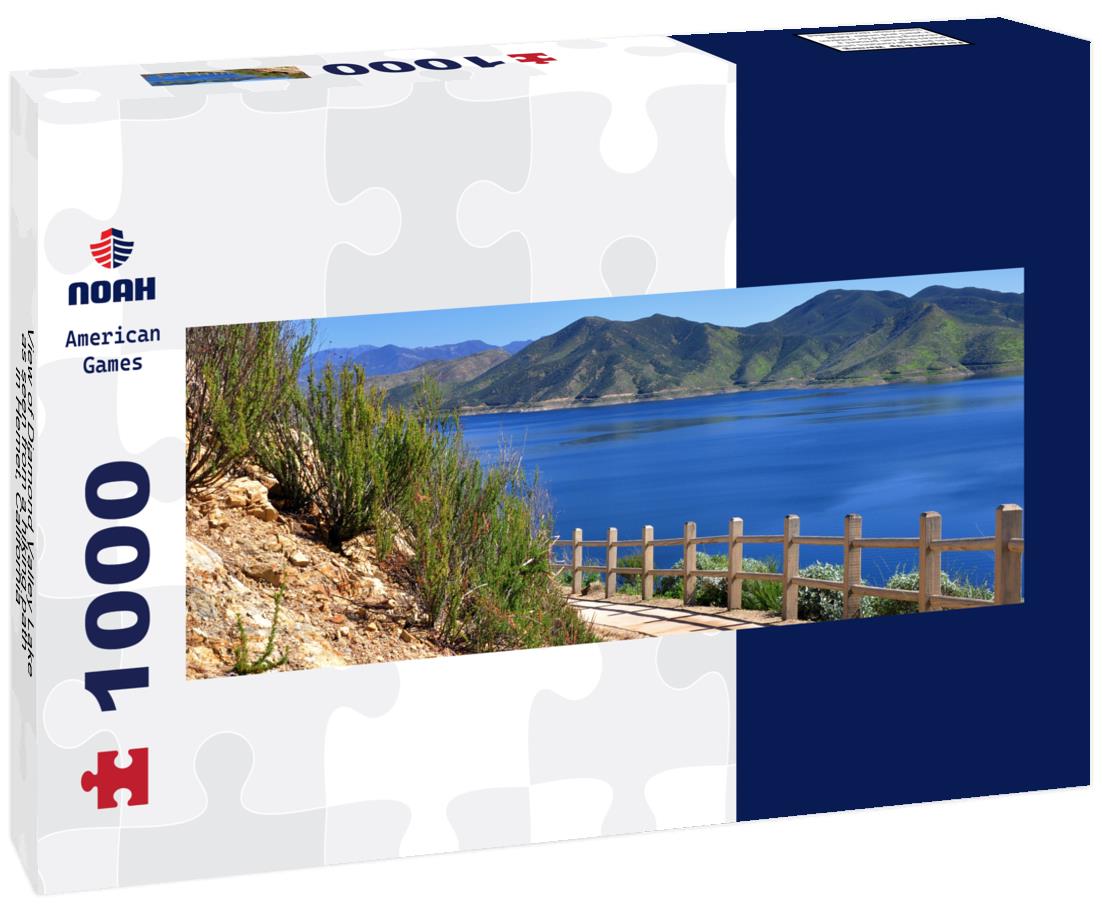 Noah Jigsaw Puzzle View of Diamond Valley Lake as seen from a hiking path in Hemet, California panorama 1000 pieces