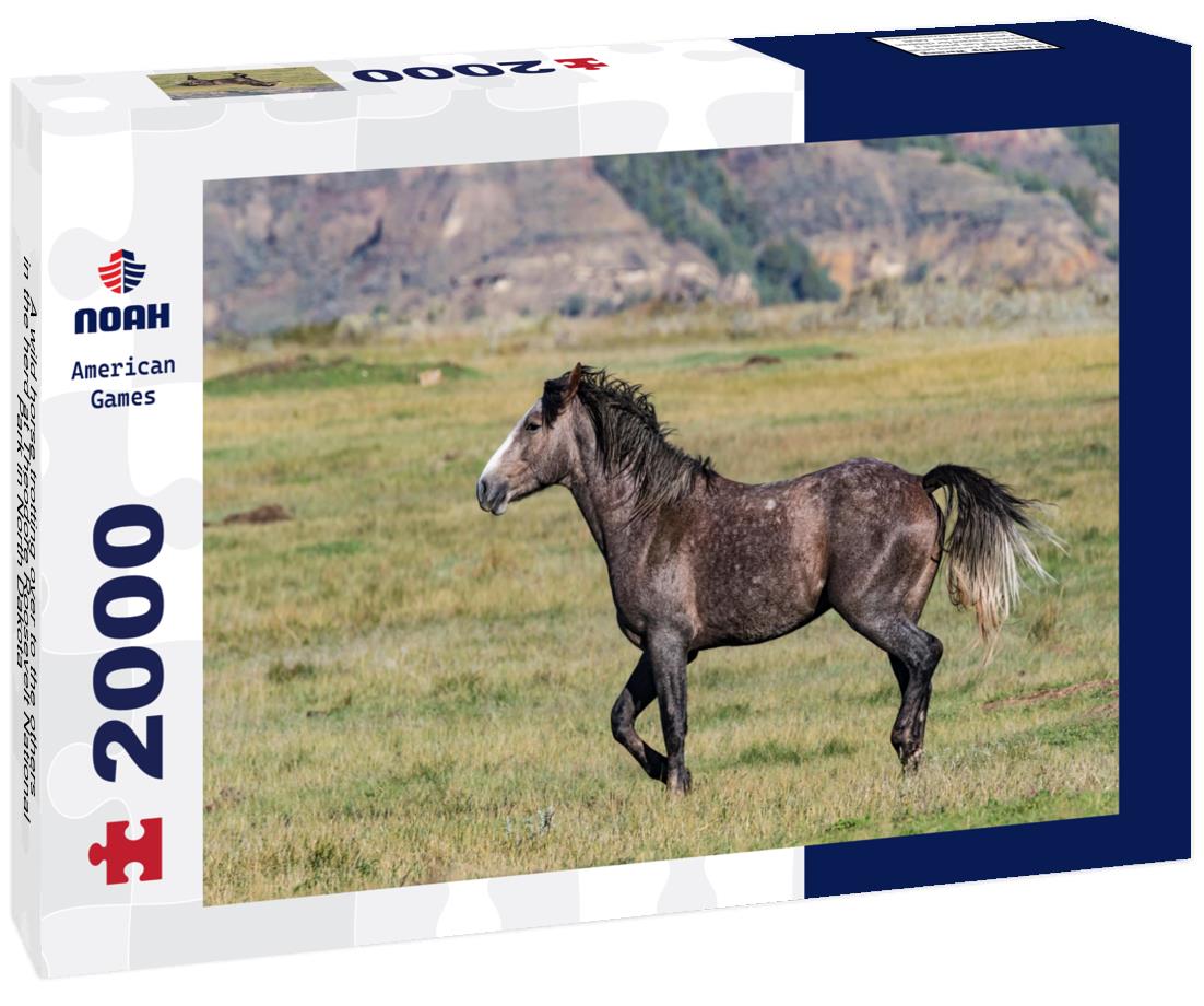 Noah Jigsaw Puzzle A wild horse trotting over to the others in the herd at Theodore Roosevelt National Park in North Dakota 2000 pieces