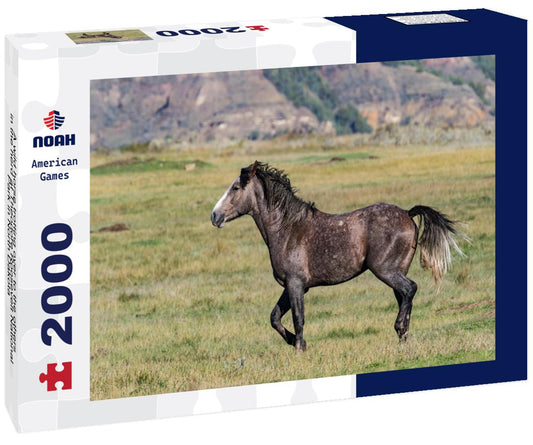 Noah Jigsaw Puzzle A wild horse trotting over to the others in the herd at Theodore Roosevelt National Park in North Dakota 2000 pieces