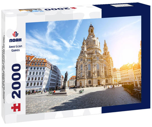 Noah Jigsaw Puzzle View on the main city square with famous church of Our Lady during the sunrise in Dresden city, Germany 2000 pieces