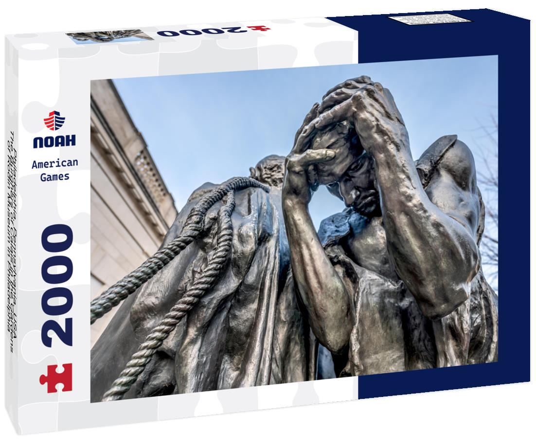 Noah Jigsaw Puzzle Philadelphia, Pennsylvania, USA - The Burghers of Calais in the Gardens of Rodin Museum in Philadelphia 2000 pieces