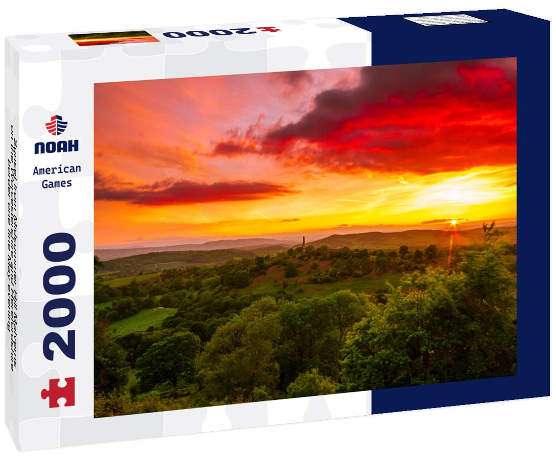 Noah Jigsaw Puzzle Sunset from Midsummer Hill Malverns on the Worcestershire and Herefordshire border one fine May evening 2000 pieces