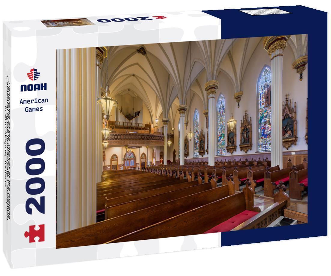 Noah Jigsaw Puzzle Panorama of the interior of the historic Cathedral of the Immaculate Conception in Fort Wayne, Indiana 2000 pieces