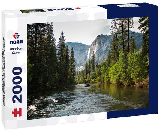 Noah Jigsaw Puzzle View of Yosemite Falls from the bridge above Merced River in Yosemite Valley National Park, California 2000 pieces