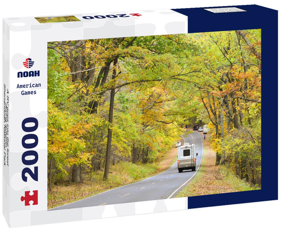 Noah Jigsaw Puzzle A RV goes into the forest during autumn - Shenandoah National Park, Virginia, United States of America 2000 pieces