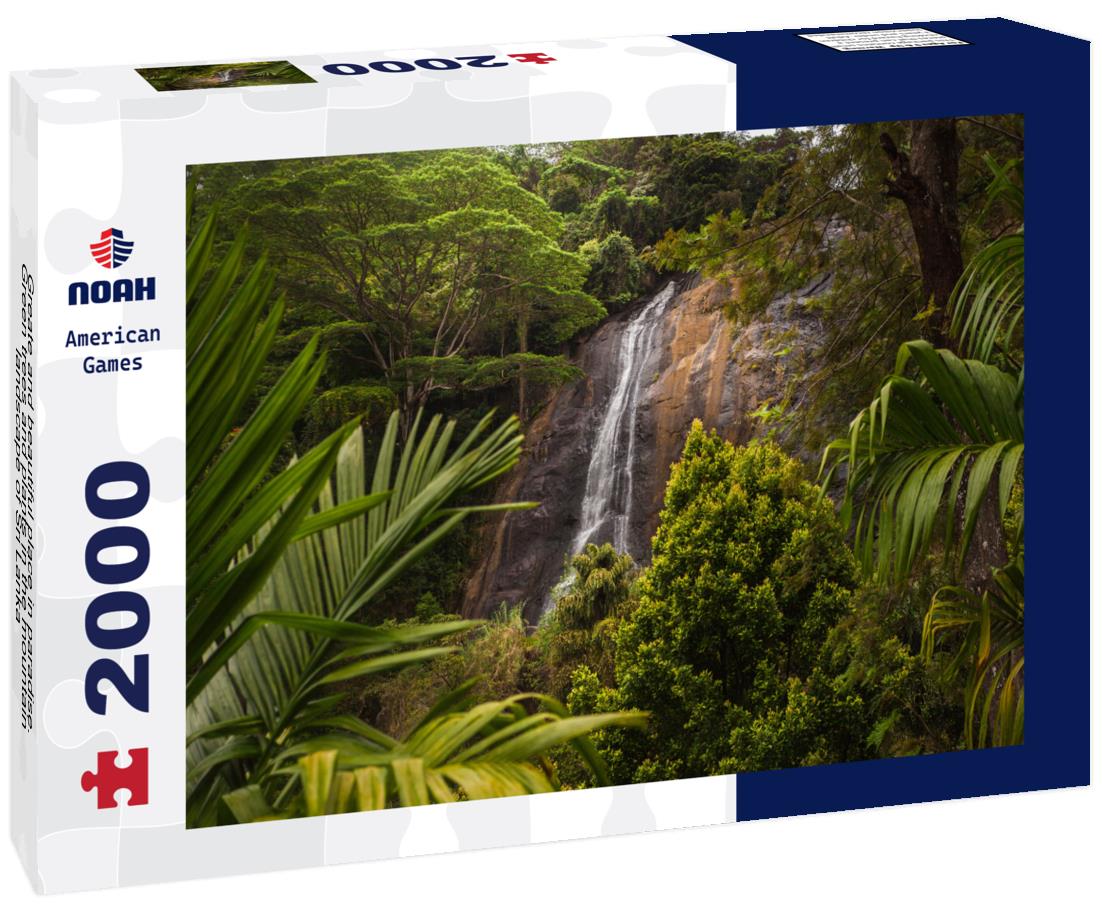 Noah Jigsaw Puzzle Greate and beautiful place in paradise. Green trees and plants in the mountain landscape of Sri Lanka 2000 pieces