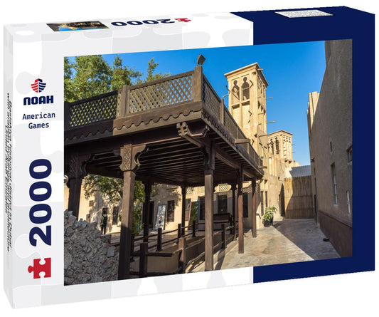 Noah Jigsaw Puzzle Bastakiya historical district in Dubai, with arabian buildings and architecture, United Arab Emirates 2000 pieces