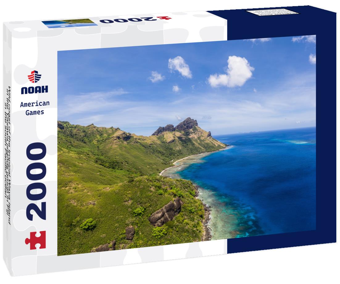 Noah Jigsaw Puzzle Wild coast of the tropical Waya island in the Yasawa islands group in Fiji in the south Pacific ocean 2000 pieces