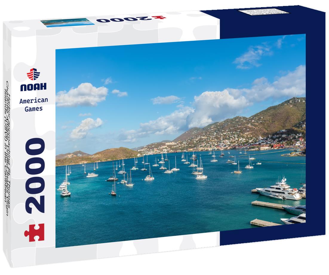 Noah Jigsaw Puzzle Harbor approaching St. Thomas, Charlotte Amalie, United States Virgin Islands (USVI) in the Caribbean 2000 pieces