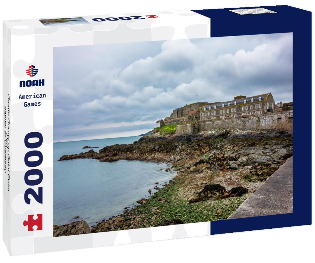 Noah Jigsaw Puzzle Castle Cornet on Saint Peter Port - capital of Guernsey - British Crown dependency in English Channel 2000 pieces