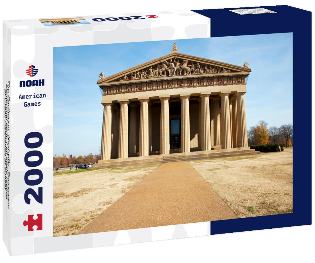 Noah Jigsaw Puzzle The Parthenon, Nashville, Tennessee, Centennial park, Full scale replica of Greek Parthenon at sunset 2000 pieces