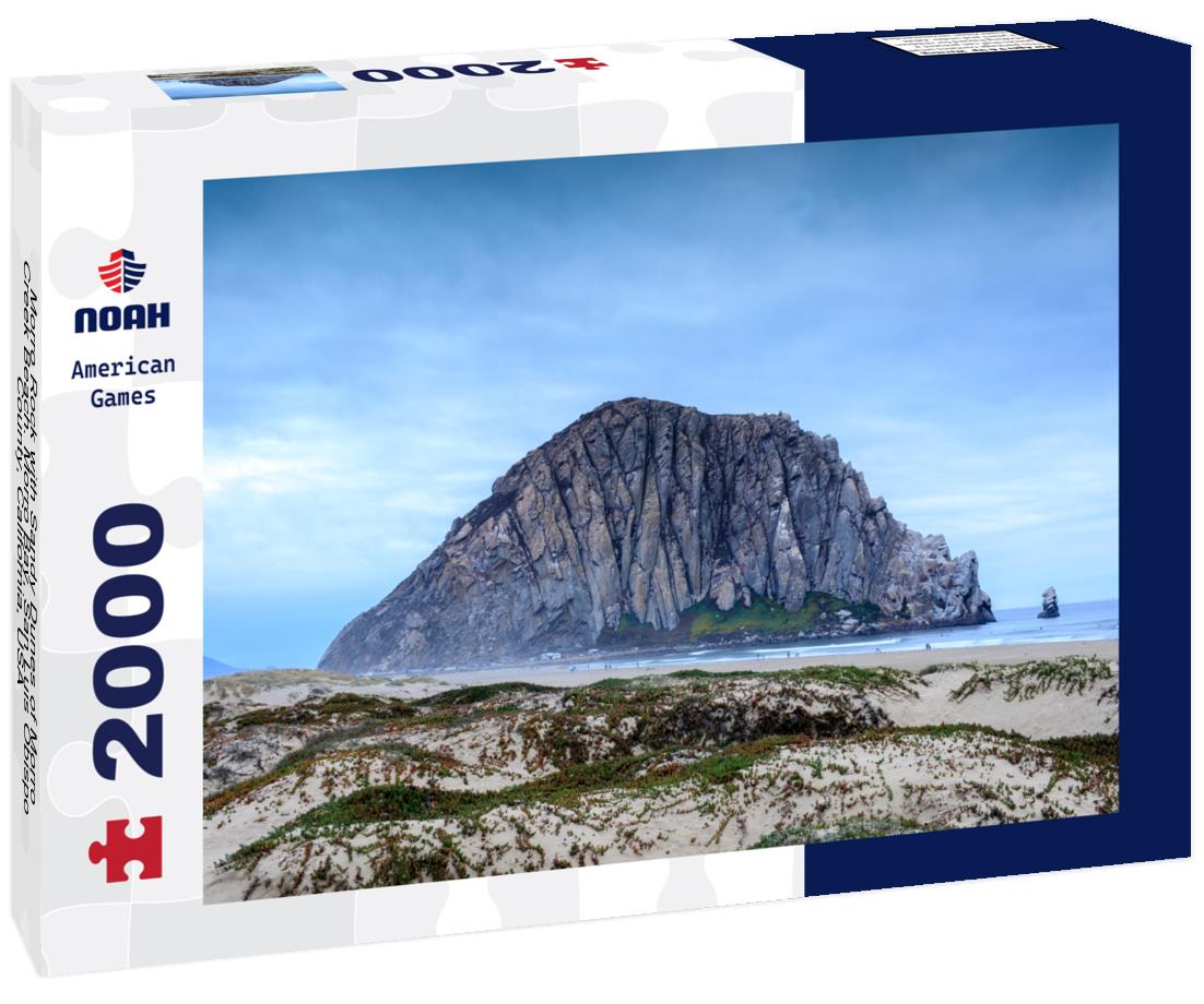 Noah Jigsaw Puzzle Morro Rock with Sandy Dunes of Morro Creek Beach. Morro Bay, San Luis Obispo County, California, USA 2000 pieces