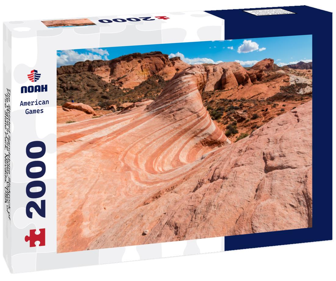Noah Jigsaw Puzzle The Striated Sandstone Slickrock of Fire Wave in Fire Valley, Valley of Fire State Park, Nevada, USA 2000 pieces