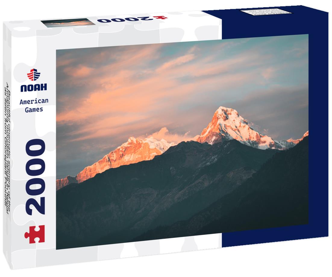 Noah Jigsaw Puzzle Beautiful cinematic scenery of the Annapurna mountain range in Nepal as seen from Ghorepani Poonhill 2000 pieces