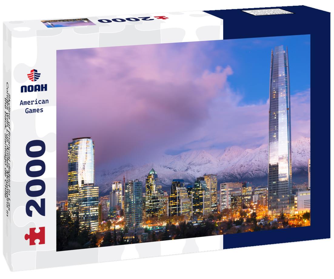 Noah Jigsaw Puzzle Skyline of financial district in Las Condes with Los Andes Mountains in the back, Santiago de Chile 2000 pieces